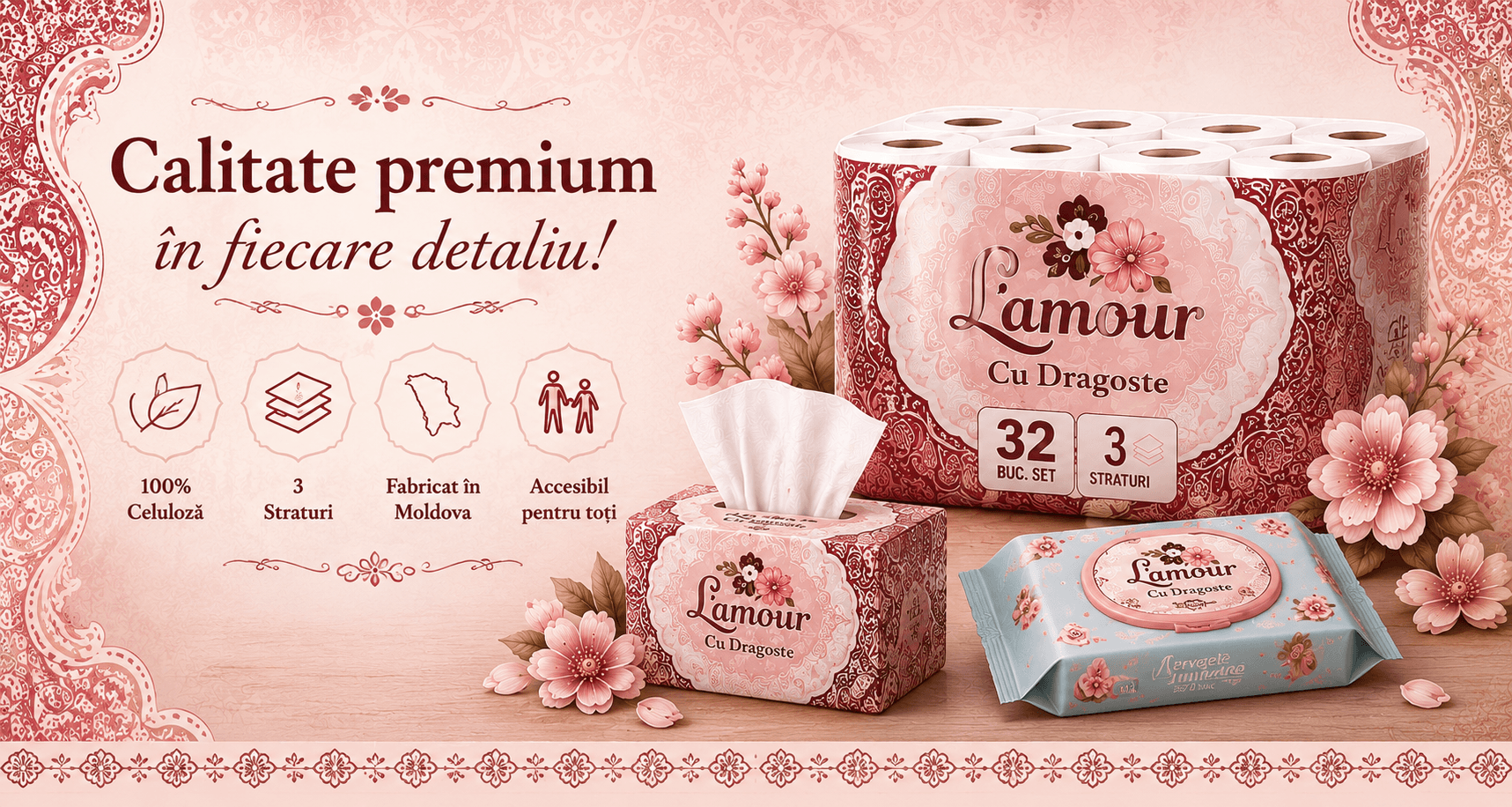Calitate premium in fiecare detaliu - L'amour Cu Dragoste