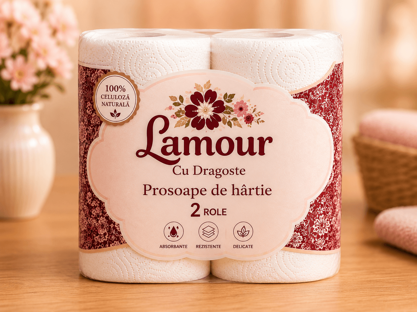 Prosoape de hârtie LuminTehnica, 4 role