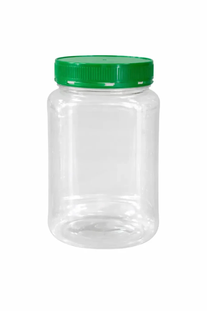 Borcan din plastic cu capac 1 L