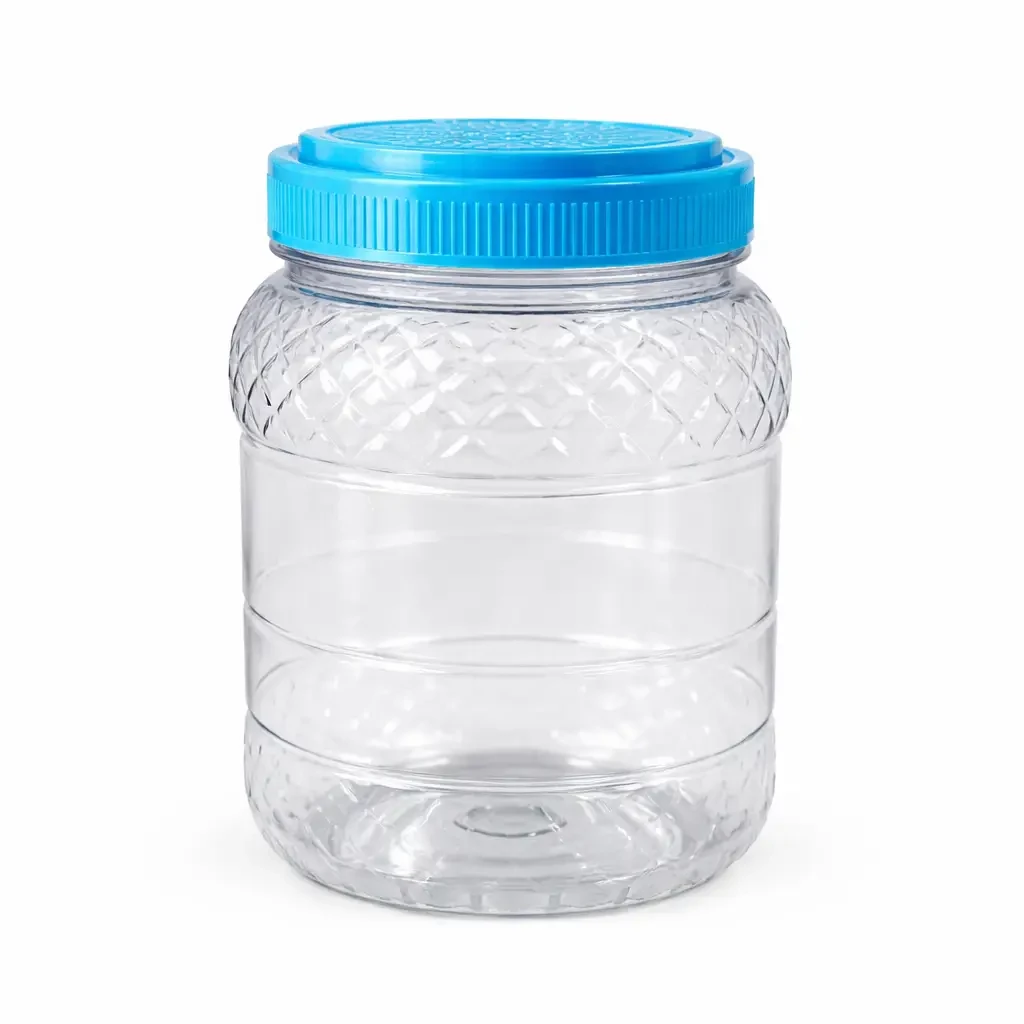 Borcan din plastic cu capac 1,5 L