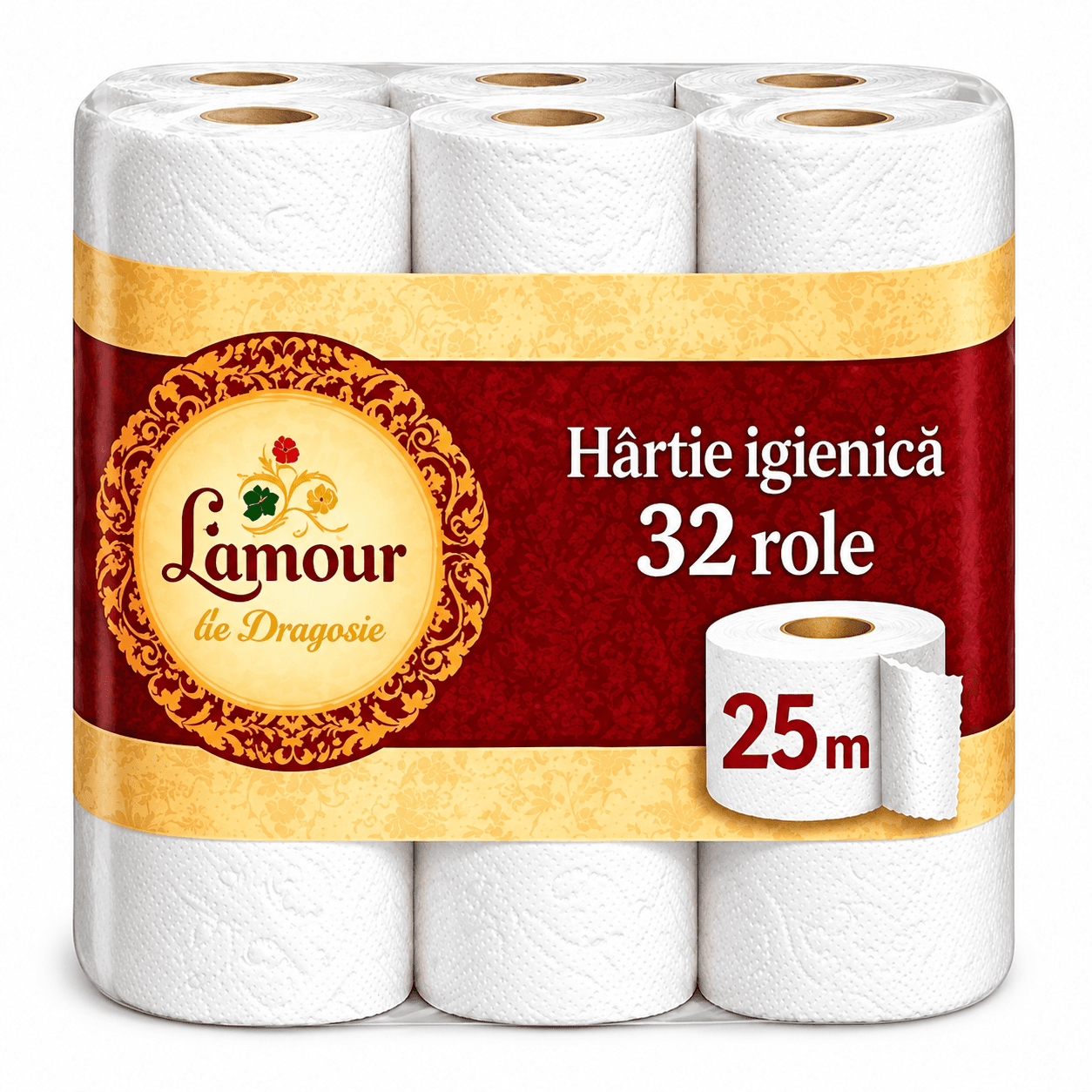 Hârtie igienică 2 str, 32/25 Set 32 role