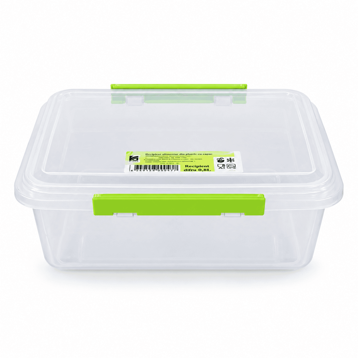 Container de depozitare dretunghiular cu mâner 6,5 L